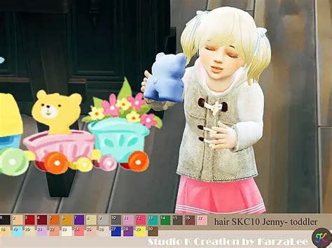 Jenny Hair Skc 10 For Toddler Girls Studio K Creation Sims 4 Hairs