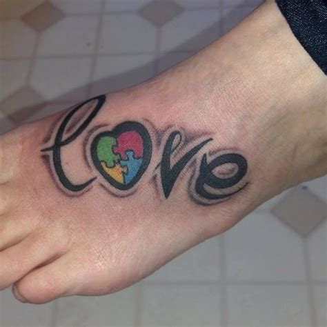 You can download and print it from your computer for free!! Love ankle tat | Tattoos, Tattoos for women, Autism tattoos