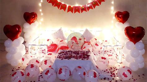 Surprise Romantic Room Decoration For Birthday Anniversary Valentine