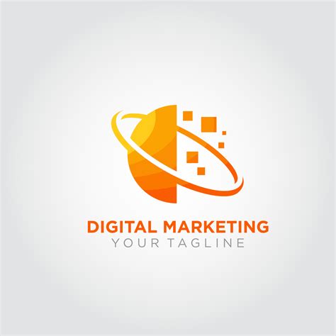 Digital Marketing Logo Design Vector Suitable For Your Business Logo