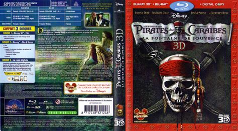 Jaquette DVD de Pirates des Caraibes la Fontaine de Jouvence D BLU RAY Cinéma Passion