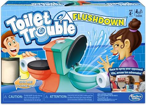 Toilet Trouble Flushdown Race To Spray Your Opponent 2 Players
