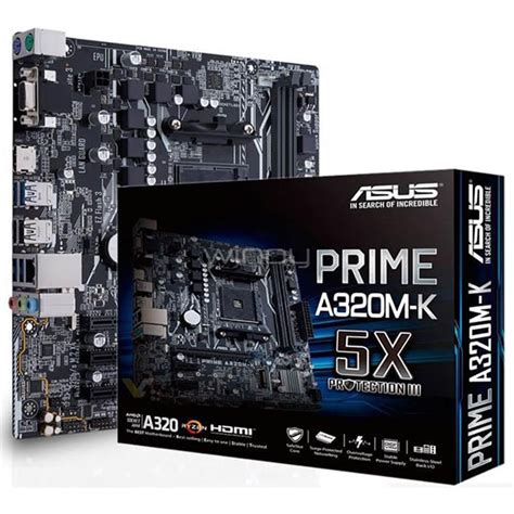 Tarjeta Madre Asus Prime A320m K Socket Am4 Amd A320 Micro Atx Ddr4