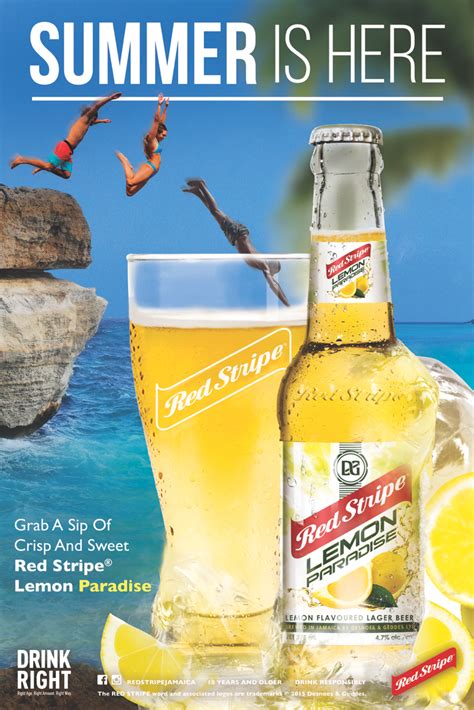 Red Stripe Lemon Paradise On Behance