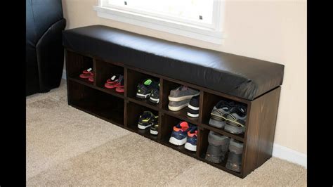 Shoe Storage Bench Handmade Crafts Howto Diy Bench With Shoe