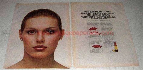 1978 Aziza Natural Lustre Lipstick Ad Dl0310