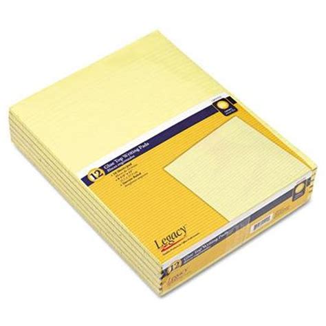 11 inch legal pads canary writing pads 50 sheets pad 8 1 2 x 11 griffin resa