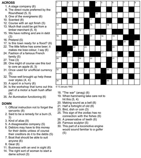 Printable Puzzles In English Printable Crossword Puzzles Printable