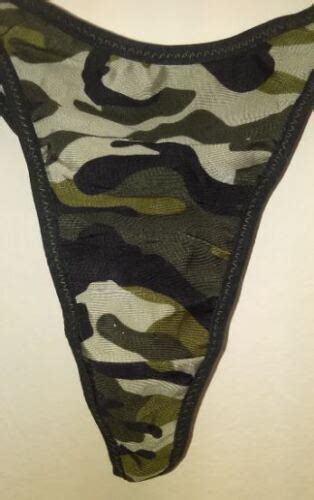 Camouflage Panties Thongs All Sizes Army Camo Spandex Lycra Ebay