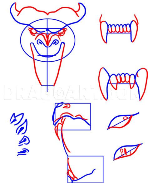 How To Draw A Dragon Face Step By Step Drawing Guide By Dawn Dragoart