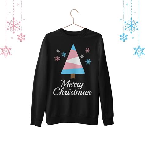 Transgender Christmas Jumper Trans Pride Christmas Sweater Etsy