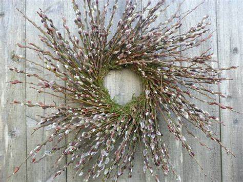Pussy Willow Wreath Spring Wreath Twig Wreath By Twigs4u On Etsy