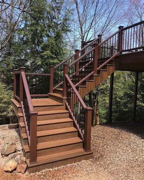 Trex Stairs And Railing Trex Stairs Outdoor Stairs Deck Stairs