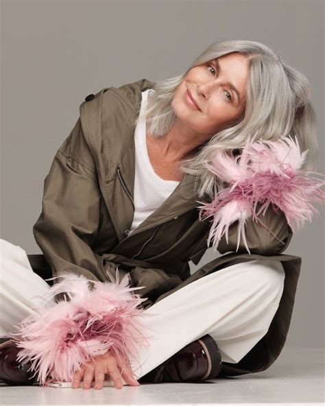 Regina Burton Munich Models Grey Hair Model Beautiful Gray Hair Silver White Hair