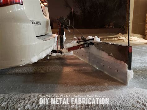 Diy Receiver Hitch Snow Plow In Action Diy Metal Fabrication Com