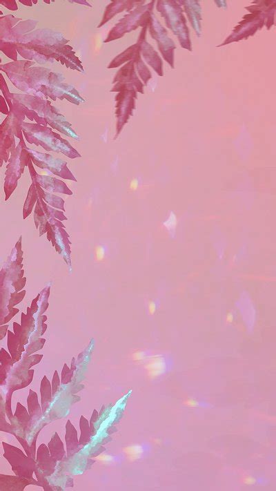 Aesthetic Leaves On Pink Background Free Photo Rawpixel