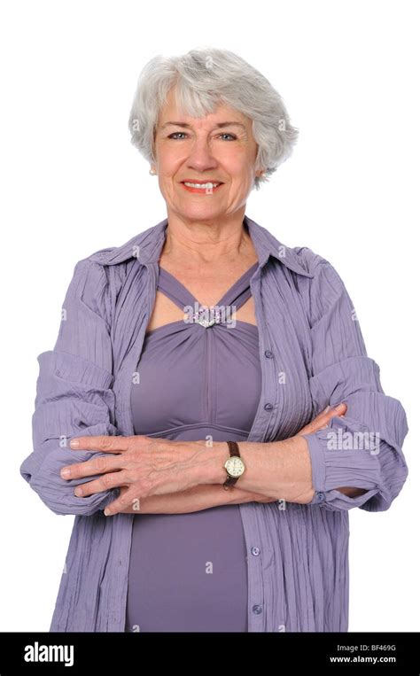 Attractive Senior Citizen Woman In Exercise Clothes Stock Photo Alamy