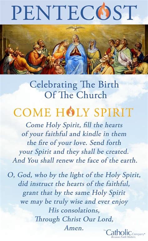 We profess our faith in the church every sunday. ~Pentecost Sunday - June 4th | Pentecost, Pentecost ...