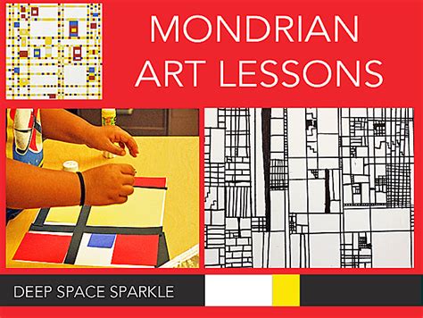 Piet Mondrian Art Lessons Deep Space Sparkle