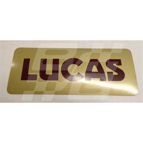 Lucas Battery Decal Brown And Gammons