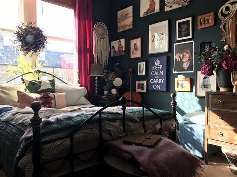 A Dark Moody Vintage Filled Victorian In The Uk Eclectic Bedroom