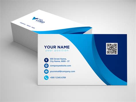 Modern Professional Business Card Free Vector On Behance