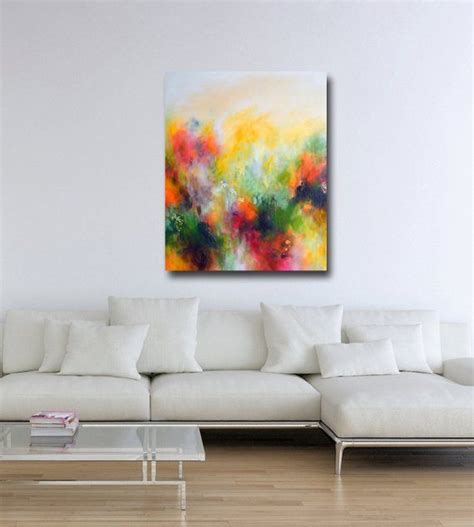 Abstract Canvas Print Large Giclee Print From Painting Wall Etsy