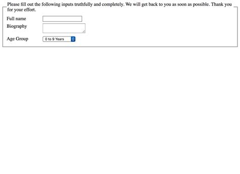 You can use the disabled attribute to disable all child form controls within the. Html fieldset legend css example