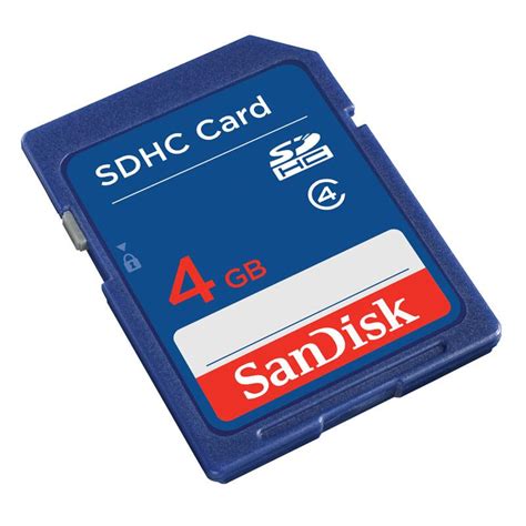 Sandisk 4gb Class 4 Sdhc Flash Memory Card Sdsdb 004g B35