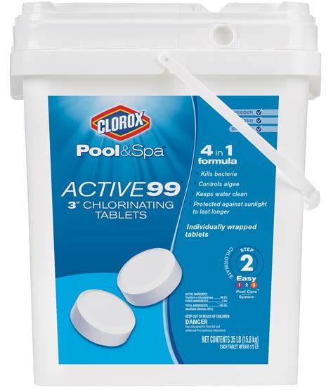Clorox Pool&Spa 3 inch Chlorinating Tablets, For Swimming Pool Use