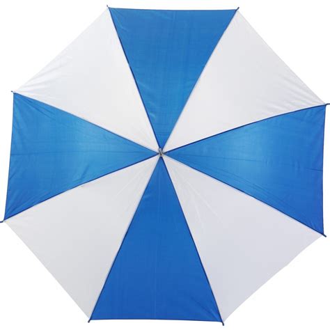 Printed Polyester 190t Umbrella Russell Bluewhite Umbrellas
