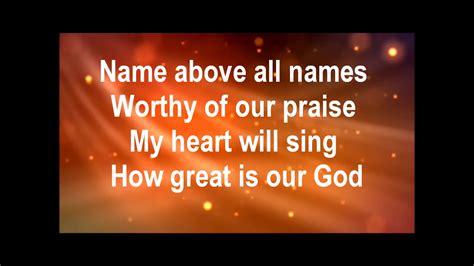 How Great Is Our God Accompaniment Worship Lyrics Karaoke Youtube