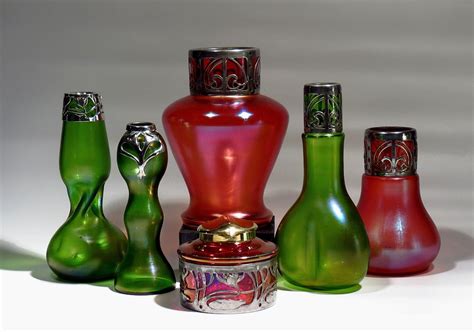 Kralik Collection With Metal Collars Glass Collection Glass Art