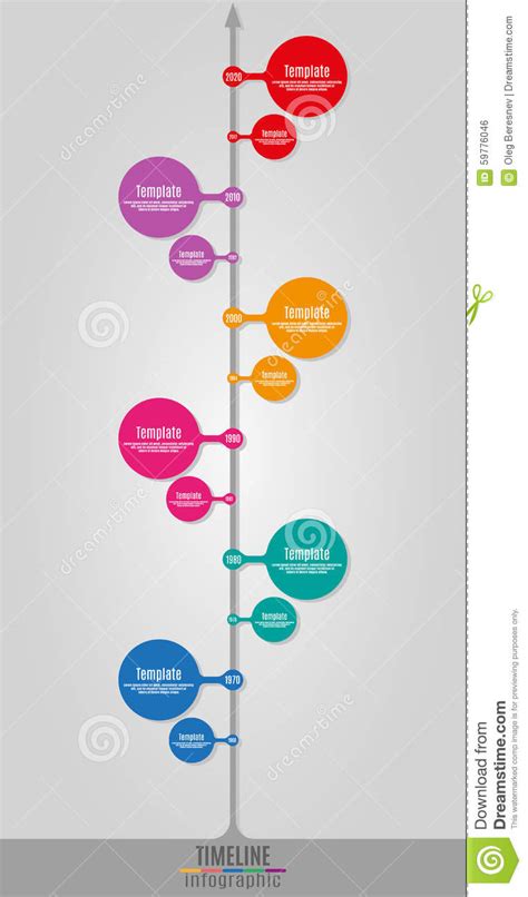Timeline Infographics Vertical Stock Vector Image 59776046