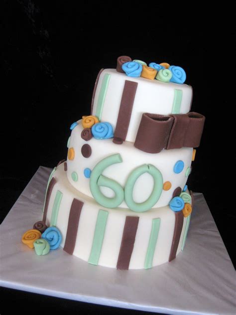 60th Bday Cake Fondant Cakes Desserts
