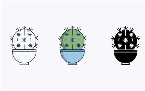 Premium Vector Cactus Plant Illustration Icon