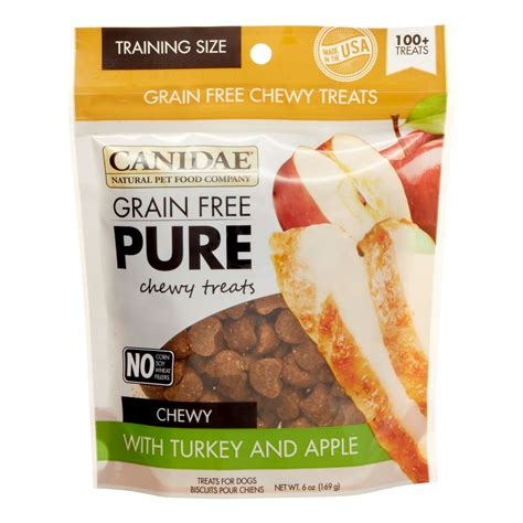 Canidae Pure Grain Free Turkey And Apple Chewy Dog Treats 6 Oz