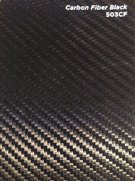 Genuine Avery Dennison Black Carbon Fiber Vinyl Wrap 1520mmx1800mm For