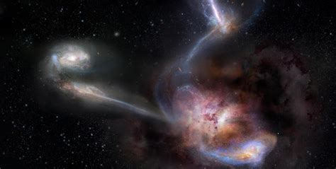 Corrientes Transgalácticas Alimentan La Galaxia Más Brillante Del Universo Ventana En El