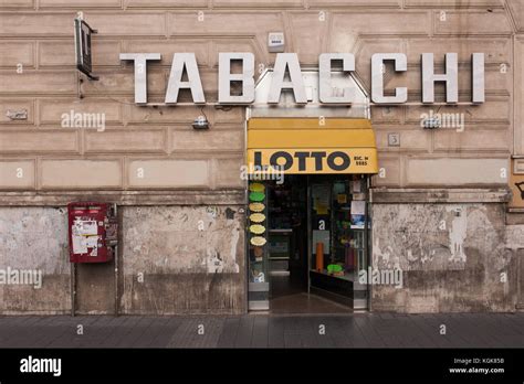 Shop Tabacchi Sign Italy Stock Photos And Shop Tabacchi Sign Italy Stock