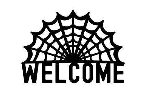 Halloween Welcome Sign Svg Cut File By Creative Fabrica Crafts