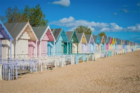 2016 United Kingdom Mersea Colorful Houses On The Coast Beautiful Wide