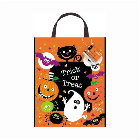 Trick Or Treat Tote Bag Halloween Candy Bag Spookysaurus Unicorn Witch