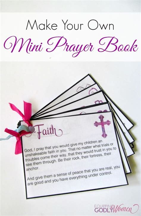 Make Your Own Mini Prayer Book Prayer Book Prayers Bible Prayers