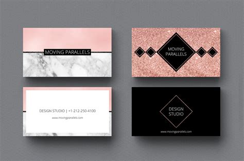 What are marble cards, anyway? Rose Gold Marble Business Cards Bundle