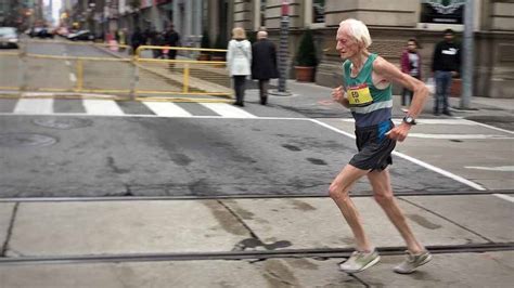 Fat old man running is hungry for more news. No hoax! 85-year-old man runs marathon under 4 hours ...