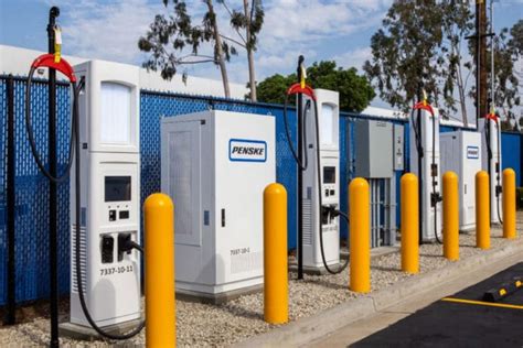 Penske Opens High Speed Charging Station For Electric Delivery Trucks