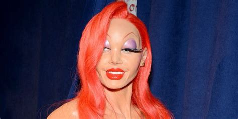 this unrecognisable celeb won halloween with this incredible costume jessica rabbit halloween
