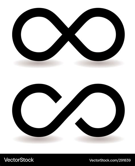 Infinity Symbol Sign Royalty Free Vector Image