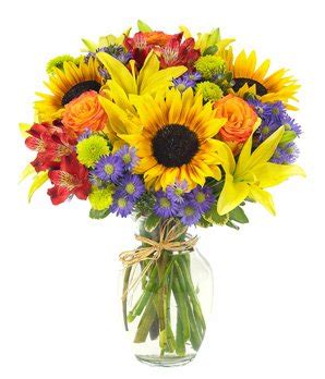 Sunflower Arrangements - Beautiful Flower Arrangements and Flower Gardens